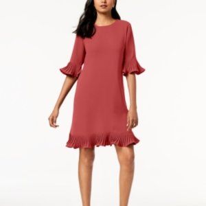 Alfani Pleated Flounce Dress